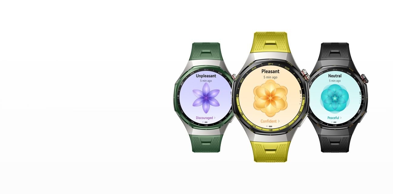Huawei Watch GT 7 Pro en colores verde, amarillo y negro