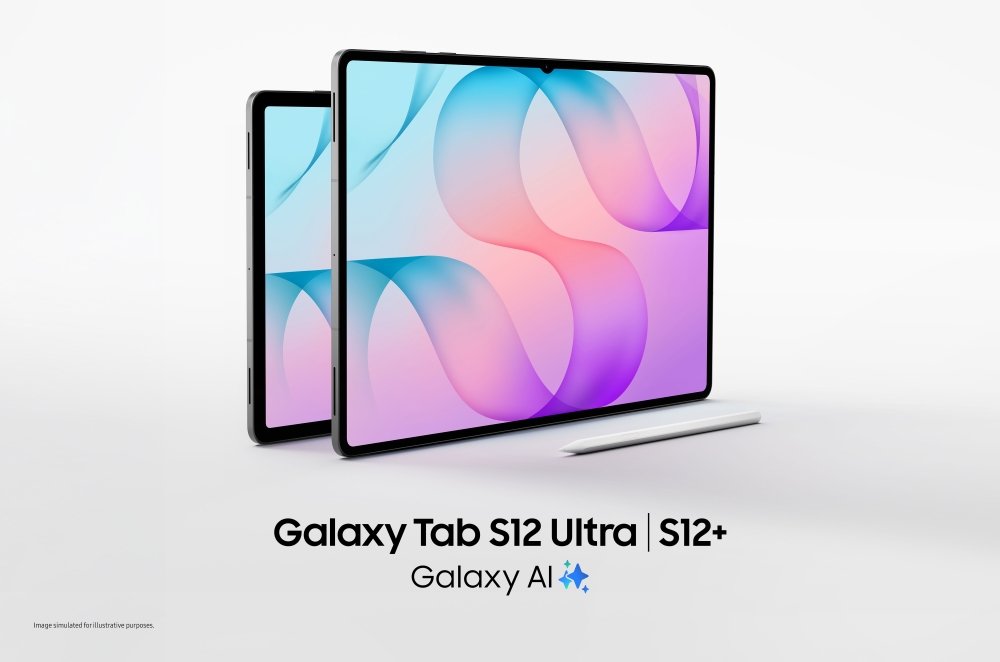 Samsung Galaxy Tab S12 Ultra y Galaxy Tab S12+ junto al S Pen