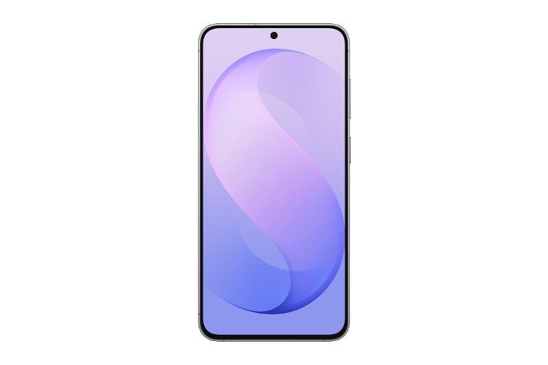 Samsung Galaxy S26 FE en color Blueberry, vista frontal