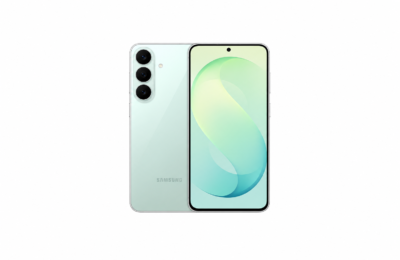 Samsung Galaxy S26 FE Pistachio, vistas frontal y trasera